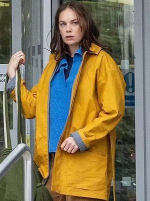 Ruth Wilson Down Cemetery Road S01 Yellow Cotton Coat