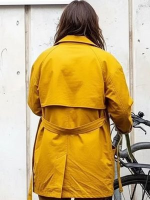 Ruth Wilson Down Cemetery Road S01 Yellow Cotton Coat
