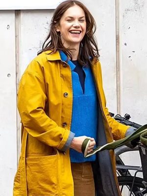 Ruth Wilson Down Cemetery Road S01 Yellow Cotton Coat