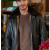 Ryan Carnes A Cherry Pie Christmas 2025 Leather Jacket