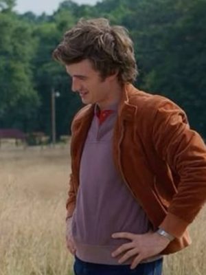 Stranger Things S5 Joe Keery Brown Suede Jacket