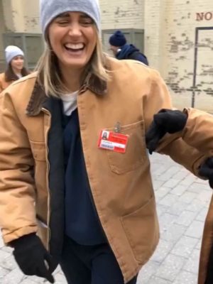 Taylor Schilling Orange Is the New Black Brown Jacket