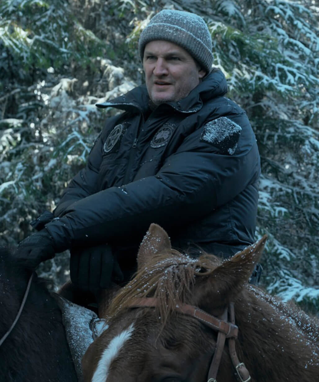The Last Frontier S01 Jason Clarke Black Puffer Jacket