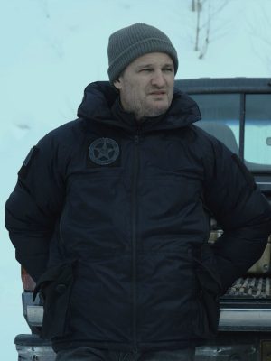 The Last Frontier S01 Jason Clarke Black Puffer Jacket