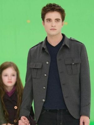The Twilight Saga: Breaking Dawn 2 Edward Cullen Grey Jacket