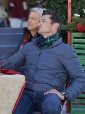 Wes Brown Check Inn to Christmas Puffer Jacket