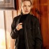Willa Fitzgerald Alarum 2025 Black Bomber Jacket