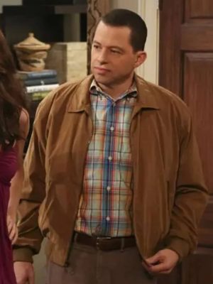 Alan Harper Two and a Half Men Brown Cotton Jacket