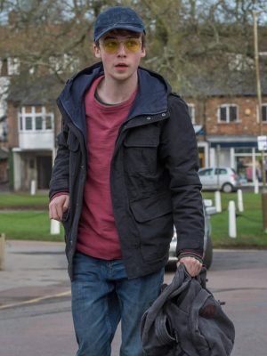 Alex Lawther Black Mirror Black Cotton Jacket