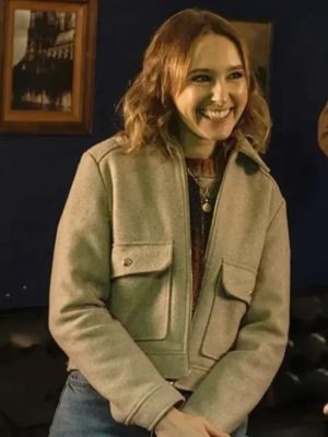 Alison Woods Code of Silence 2025 Grey Wool Jacket