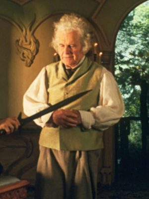 Ian Holm The Lord of the Rings 2001 Beige Vest