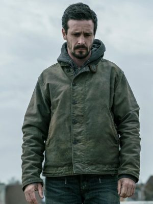 James Ransone Captive State Green Cotton Jacket