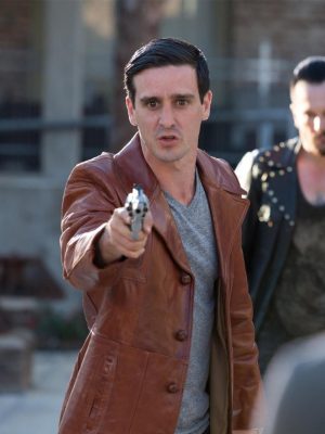 James Ransone Mr. Right Brown Leather Jacket