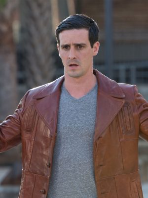 James Ransone Mr. Right Brown Leather Jacket