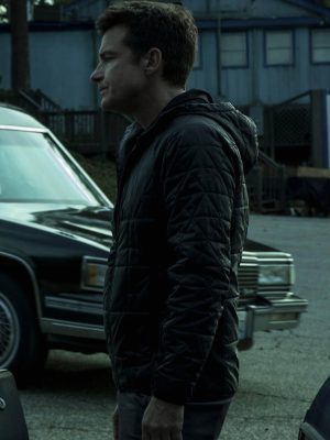 Jason Bateman Ozark S01 Marty Hooded Quilted Jacket