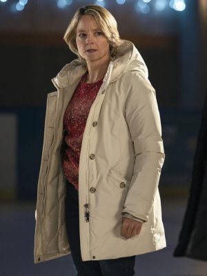 Jodie Foster True Detective S04 Liz Danvers White Puffer Jacket