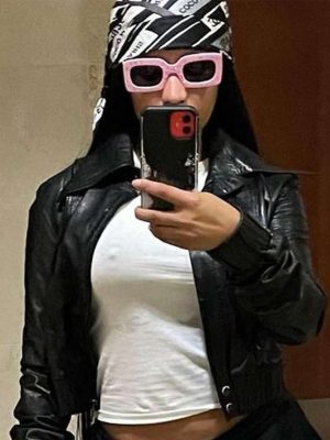 Nicki Minaj MTV Music Awards 2023 Leather Jacket