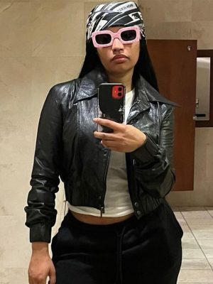 Nicki Minaj MTV Music Awards 2023 Leather Jacket