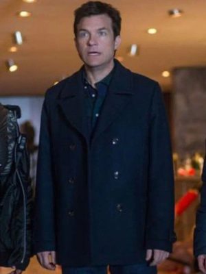 Office Christmas Party Jason Bateman Black Wool Coat