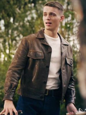 Oscar Lesage Monsieur Spade S01 Henri Leather Jacket