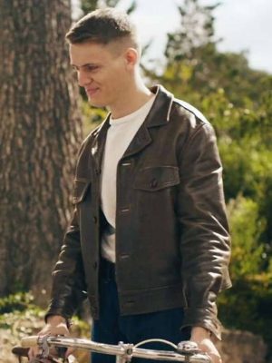 Oscar Lesage Monsieur Spade S01 Henri Leather Jacket