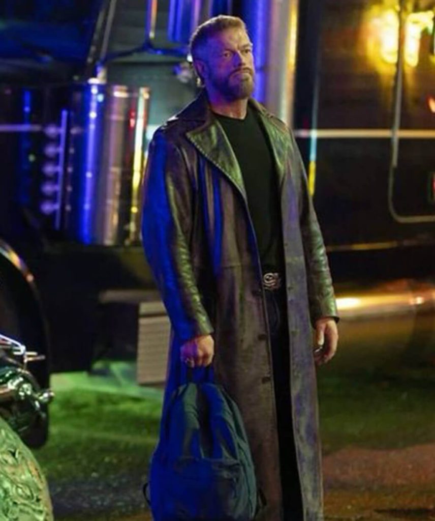 Percy Jackson and the Olympians Adam Copeland Black Leather Coat