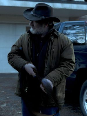 Peter Mullan Ozark S02 Jacob Snell Brown Cotton Jacket