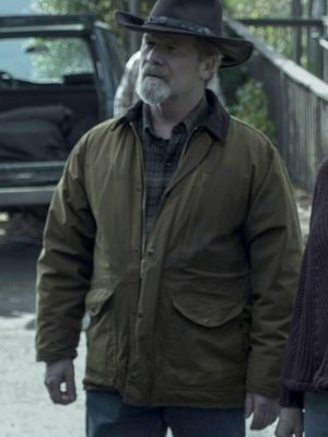 Peter Mullan Ozark S02 Jacob Snell Brown Cotton Jacket