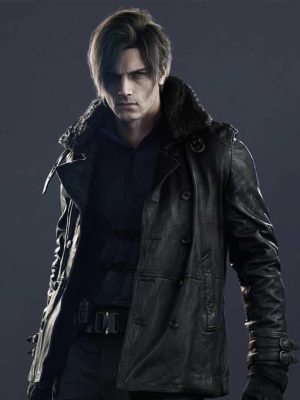 Resident Evil Requiem Leon Kennedy Leather Jacket