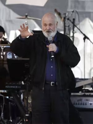 Rob Reiner Black Cotton Bomber Jacket