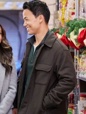 Shannon Kook A Big Fat Family Christmas Black Wool Jacket