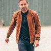 The Guest S01 Emun Elliott Brown Suede Jacket