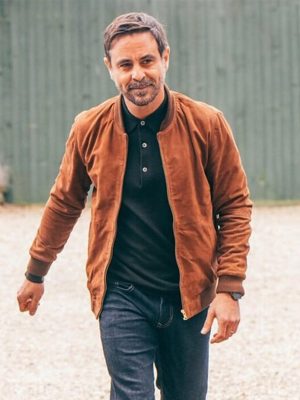 The Guest S01 Emun Elliott Brown Suede Jacket