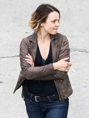 True Detective Rachel McAdams Brown Leather Jacket