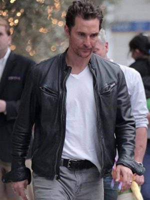 True Detective Rustin Cohle Black Leather Jacket