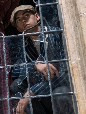 Young Sherlock 2026 Hero Fiennes Tiffin Striped Blazer