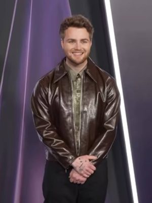 Alex Warren Classic Brown Leather Jacket