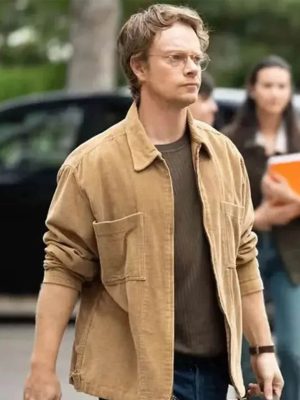 Alfie Allen Girl Taken 2026 Brown Corduroy Jacket
