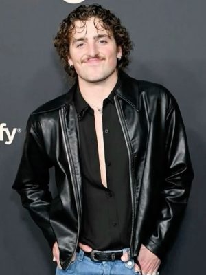 Benson Boone Black Leather Jacket