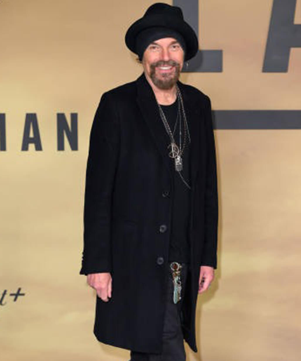 Billy Bob Thornton Landman Black Wool Coat