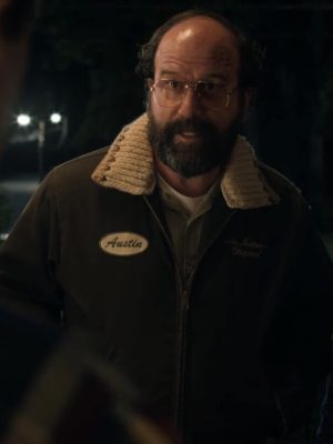 Brett Gelman Stranger Things S05 Brown Cotton Jacket