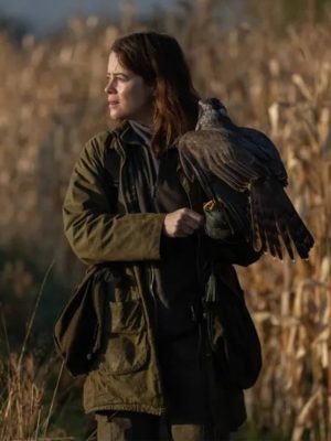 Claire Foy H Is for Hawk 2025 Green Jacket