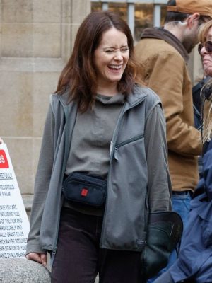 Claire Foy H Is for Hawk 2025 Grey Vest