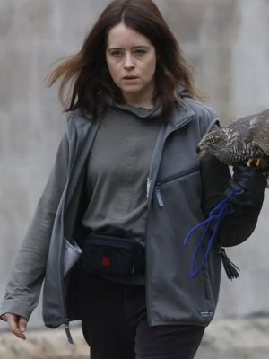 Claire Foy H Is for Hawk 2025 Grey Vest