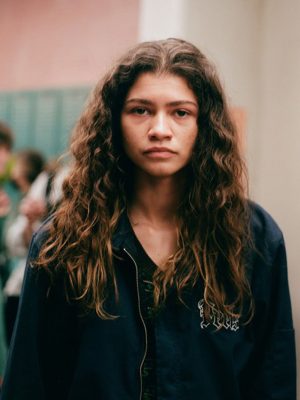 Euphoria S02 Zendaya Black Cotton Jacket