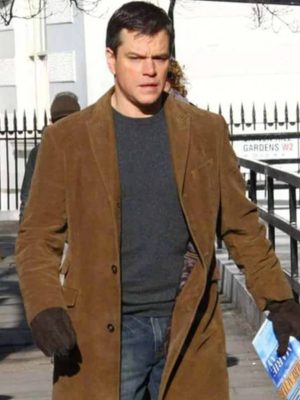 Matt Damon Hereafter Suede Leather Coat