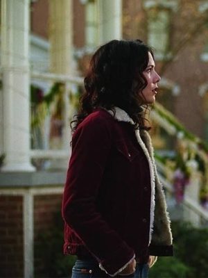 Gilmore Girls Lorelai Gilmore Maroon Shearling Jacket