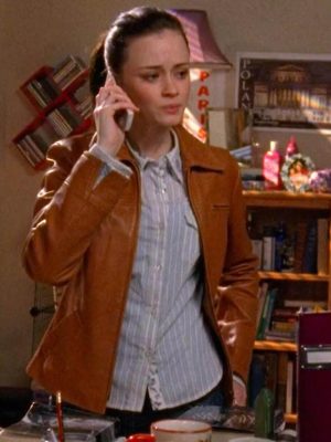 Gilmore Girls Rory Gilmore Brown Leather Jacket