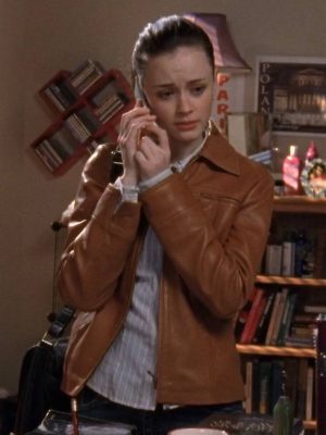 Gilmore Girls Rory Gilmore Brown Leather Jacket