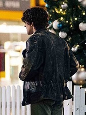 Harry Melling Pillion 2026 Black Leather Jacket